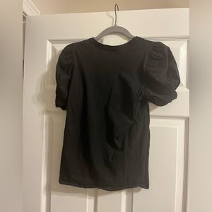 A.L.C. Black puff sleeve t shirt